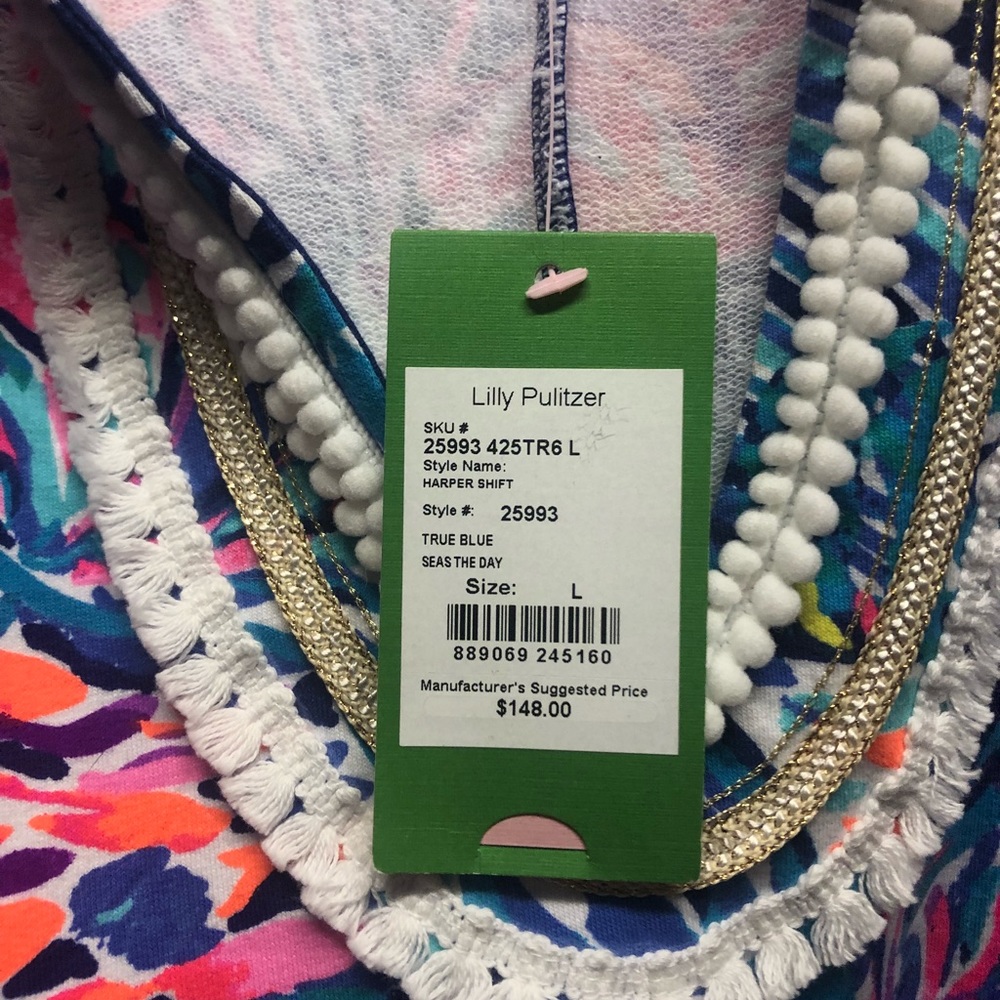 NWT Lilly Pulitzer Seas the Day Harper Shift